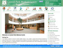 Tablet Screenshot of centralparkmcwirral.nhs.uk